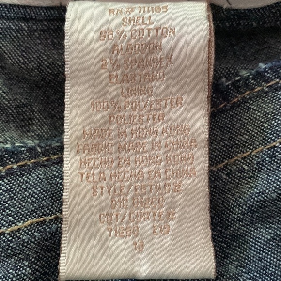 Baby Phat Y2K Denim Capri Low Rise Red Satin Cropped Jeans Size 13 - Picture 4 of 11